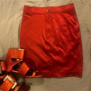 Red Disco Skirt from American Apparel— Rare Vintage!